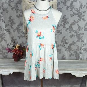 Torrid super soft babydoll tiered goddess neck tank top